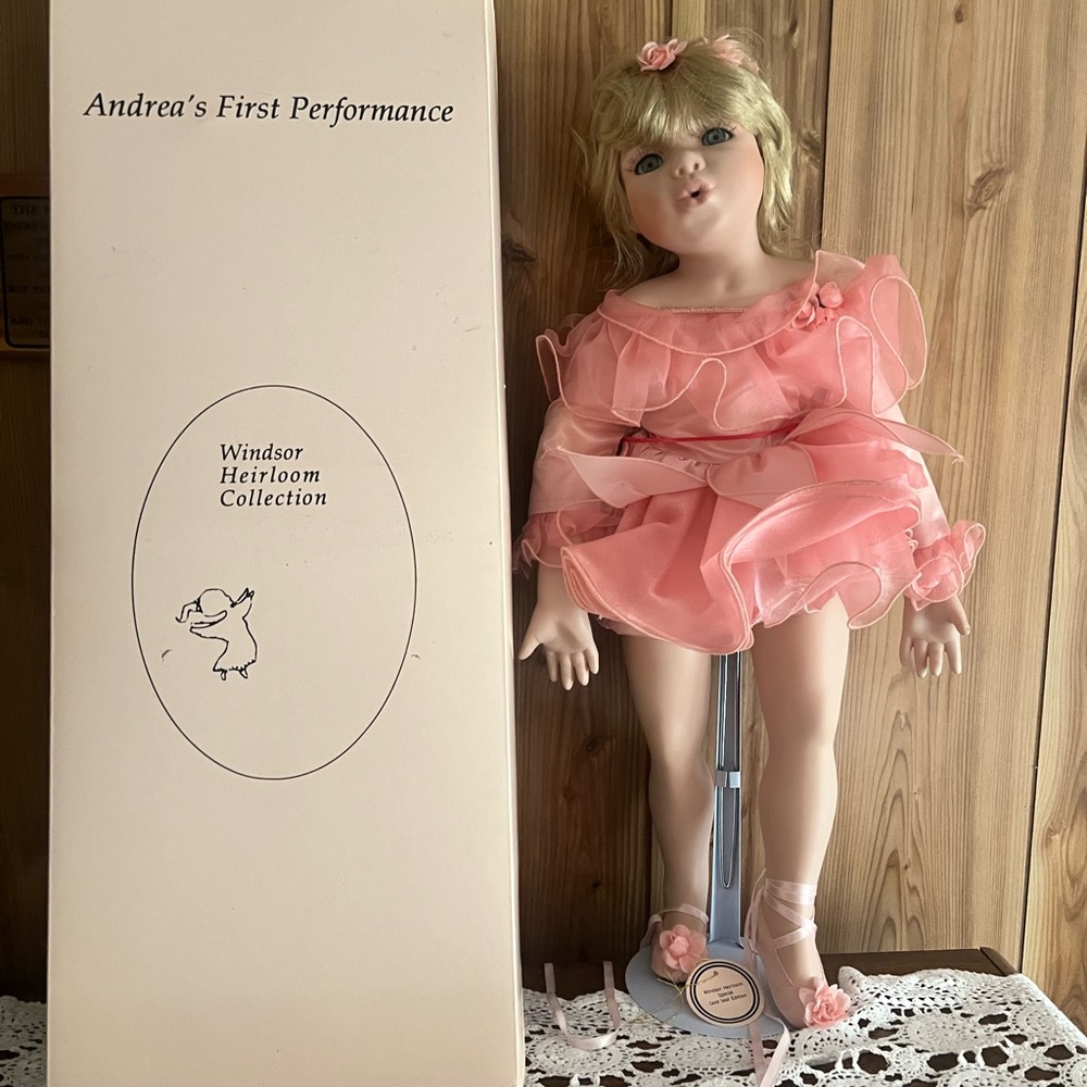 Andrea’s First Performance Porcelain  Ballerina Doll